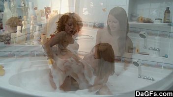 lesbian 05:12 making her orgasm in the tub sex toys